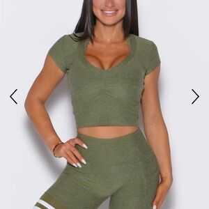 Bombshell Sportswear Compliment Tee Active Gym Top Small Brand New